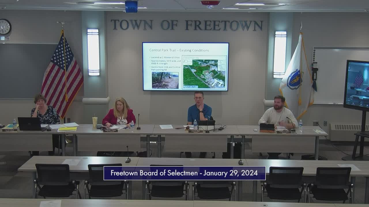 Navigate to Freetown Selectmen 1-29-24