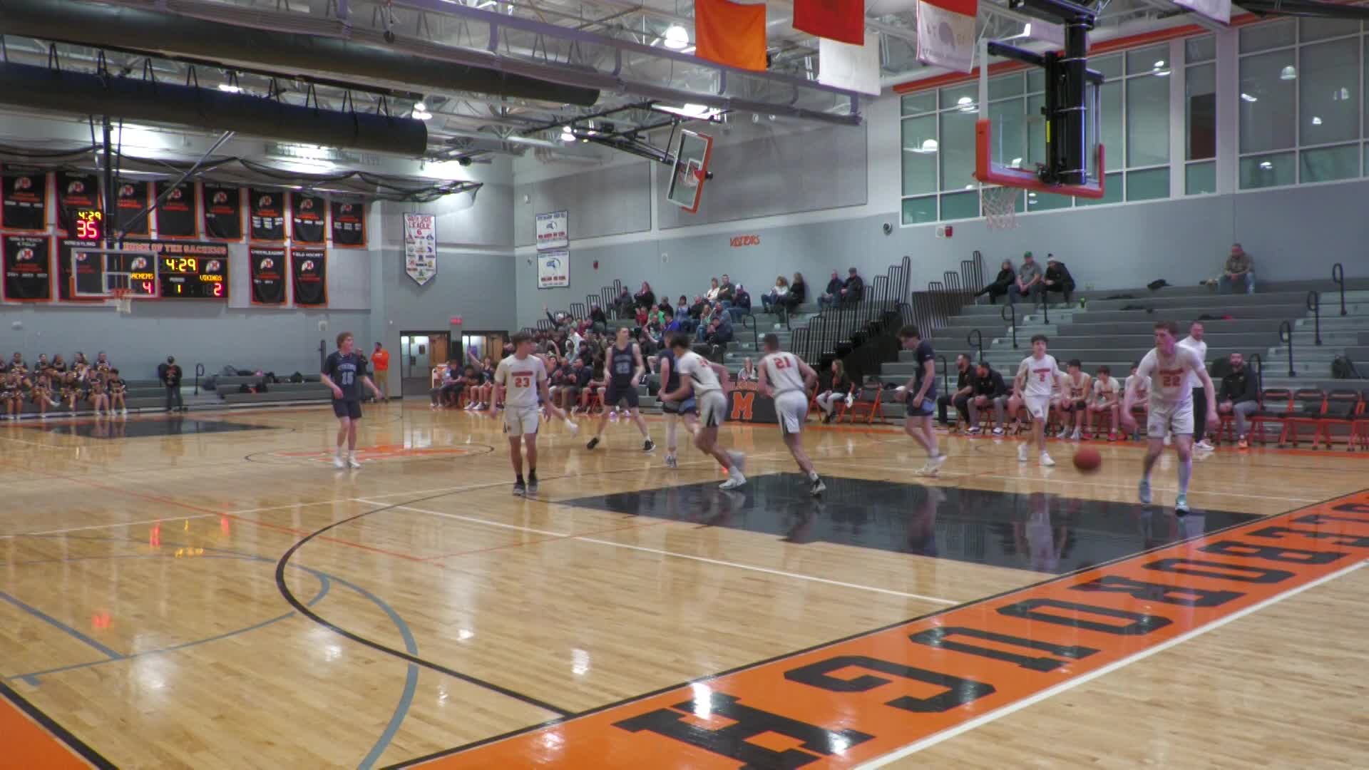 Varsity Boys Basketball: MHS Vs East Bridgewater 2-2-24