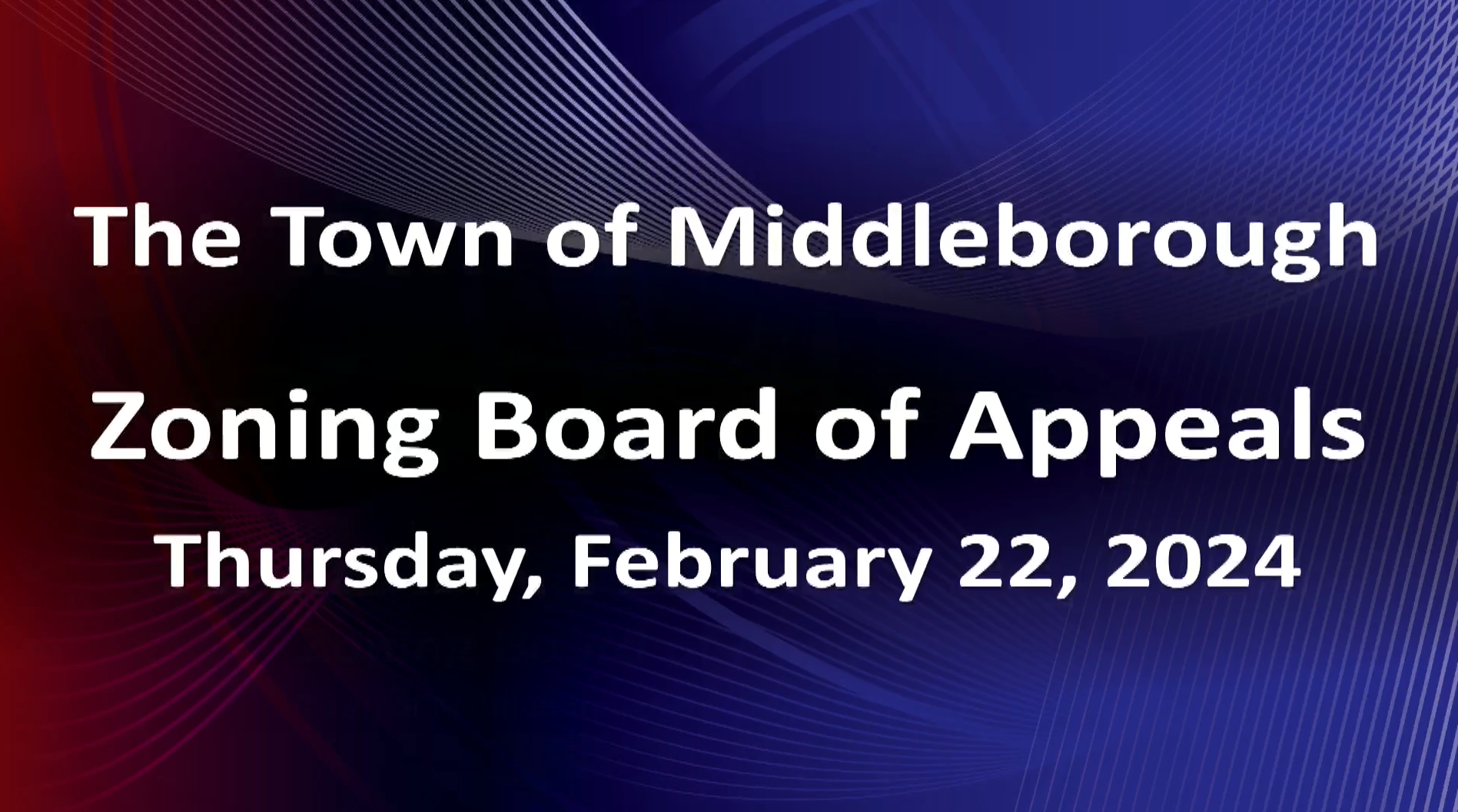 Navigate to Zoning Board of Appeals 2-22-24