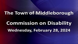 Navigate to Commission on Disability 2-28-24