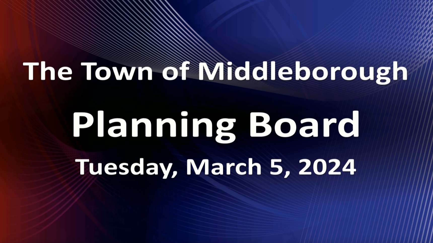 Navigate to Planning Board 3-5-24