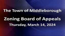Navigate to Zoning Board 3-14-24