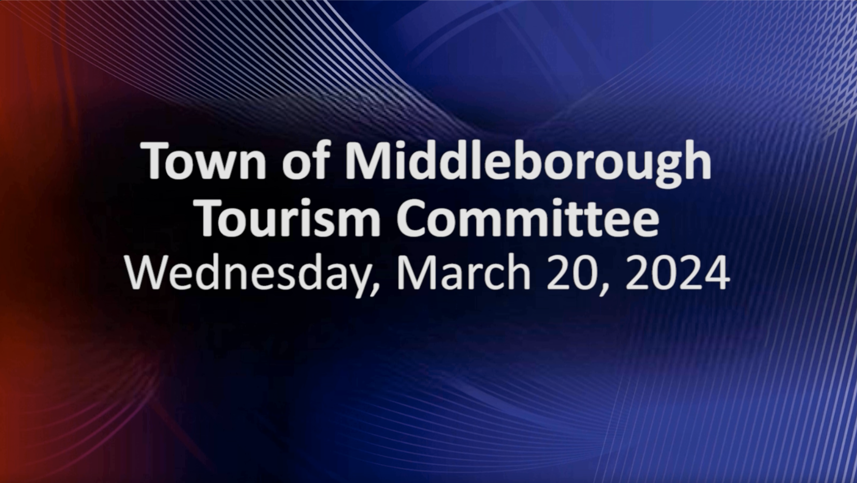 Navigate to Tourism Committee 3-20-24