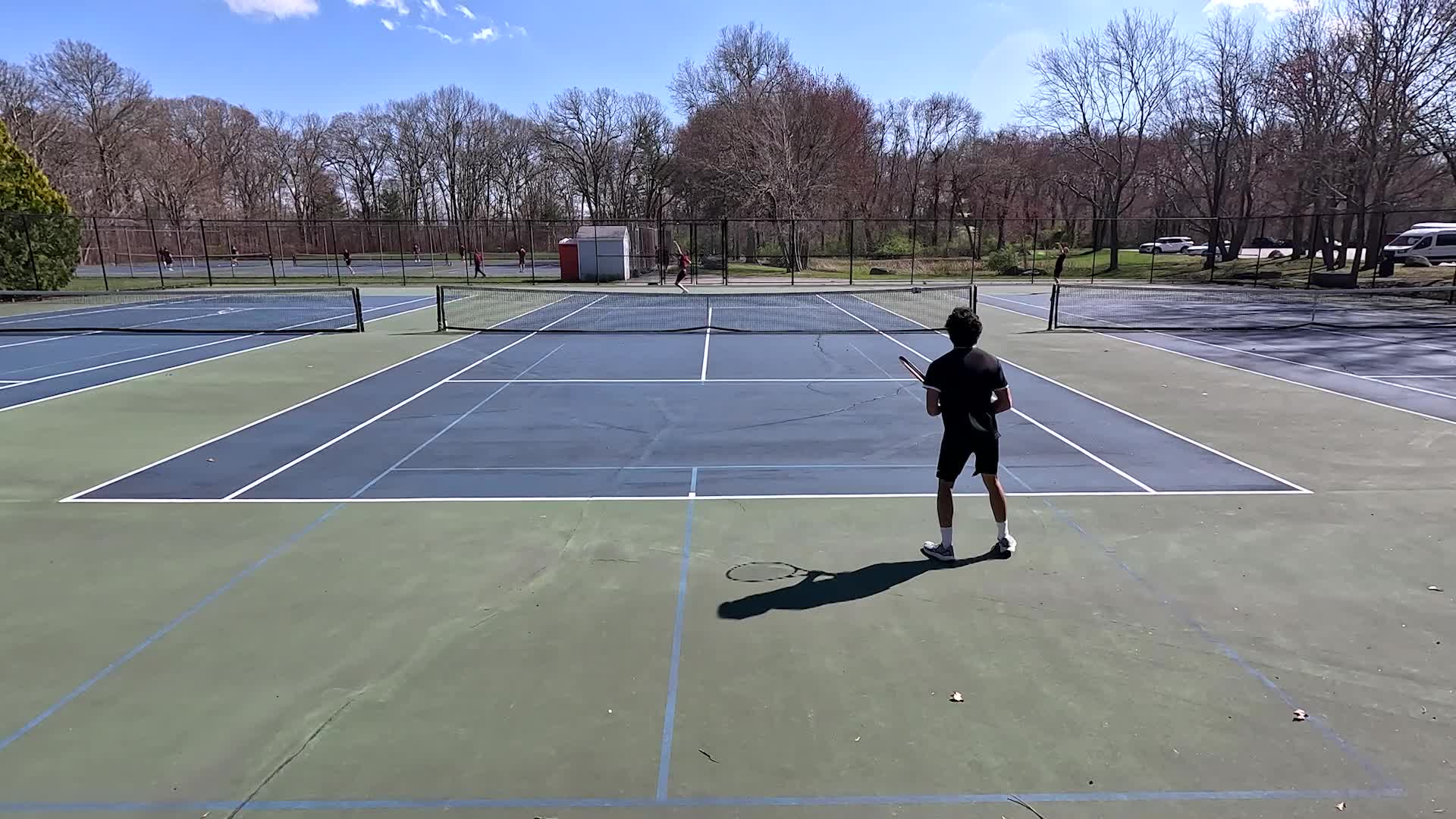 Varsity Boys Tennis at Bishop Stang: 2 Singles - April 24, 2024