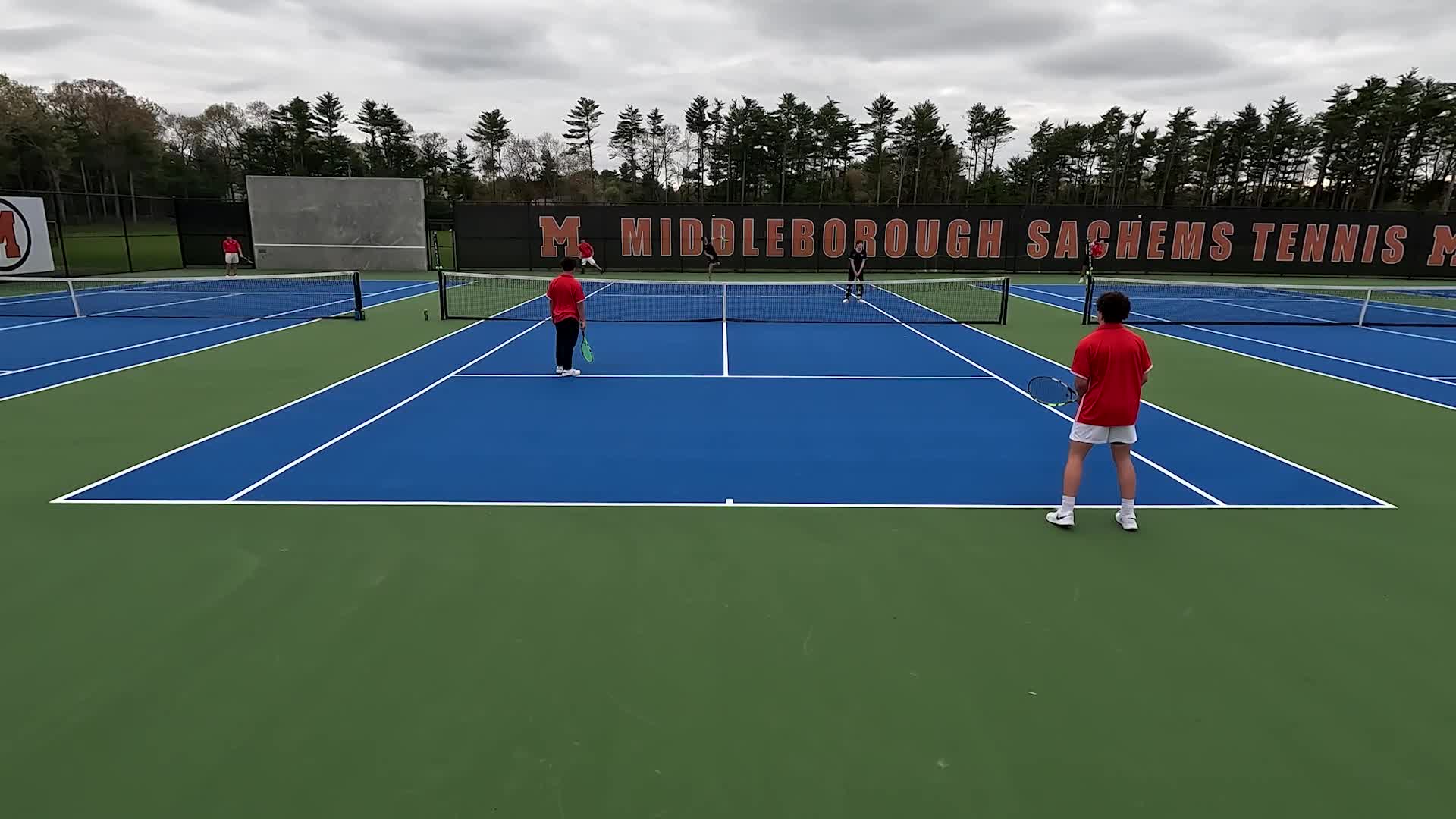Varsity Boys Tennis: MHS vs Durfee 1st doubles 5-1-2024