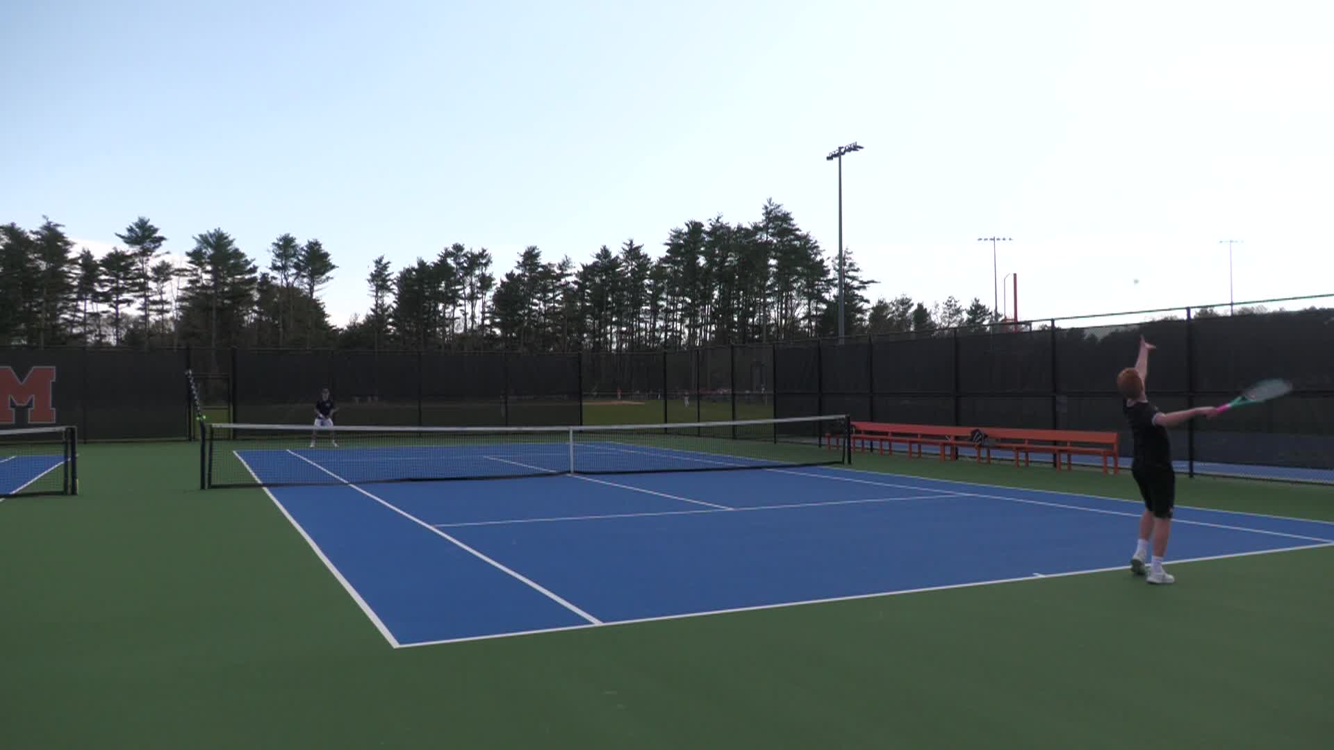 V Boys Tennis: MHS vs Cohasset 1st singles 5-2-2024