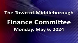 Navigate to Finance Committee 5-6-24
