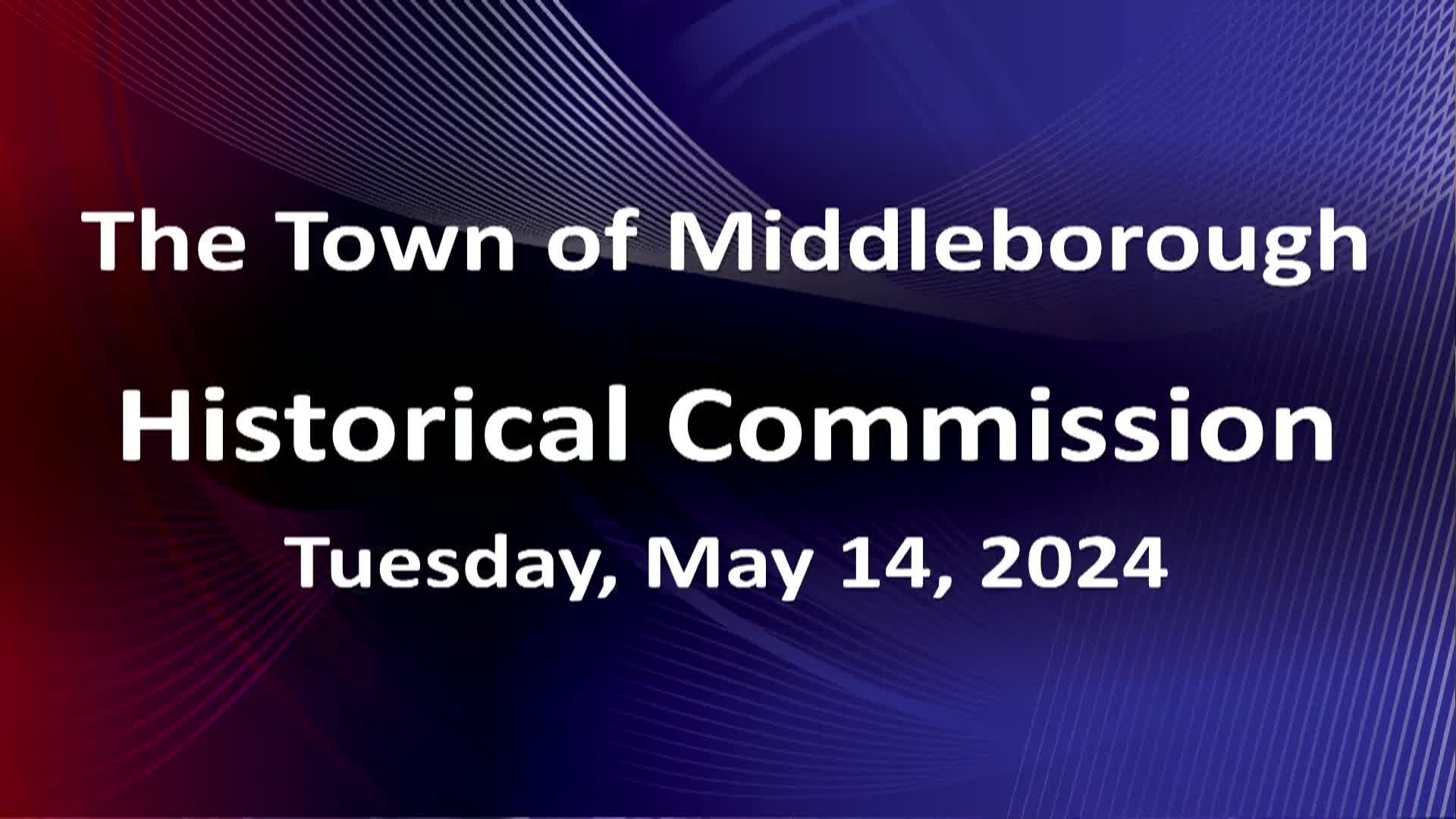 Navigate to Historical Commission 5-14-24