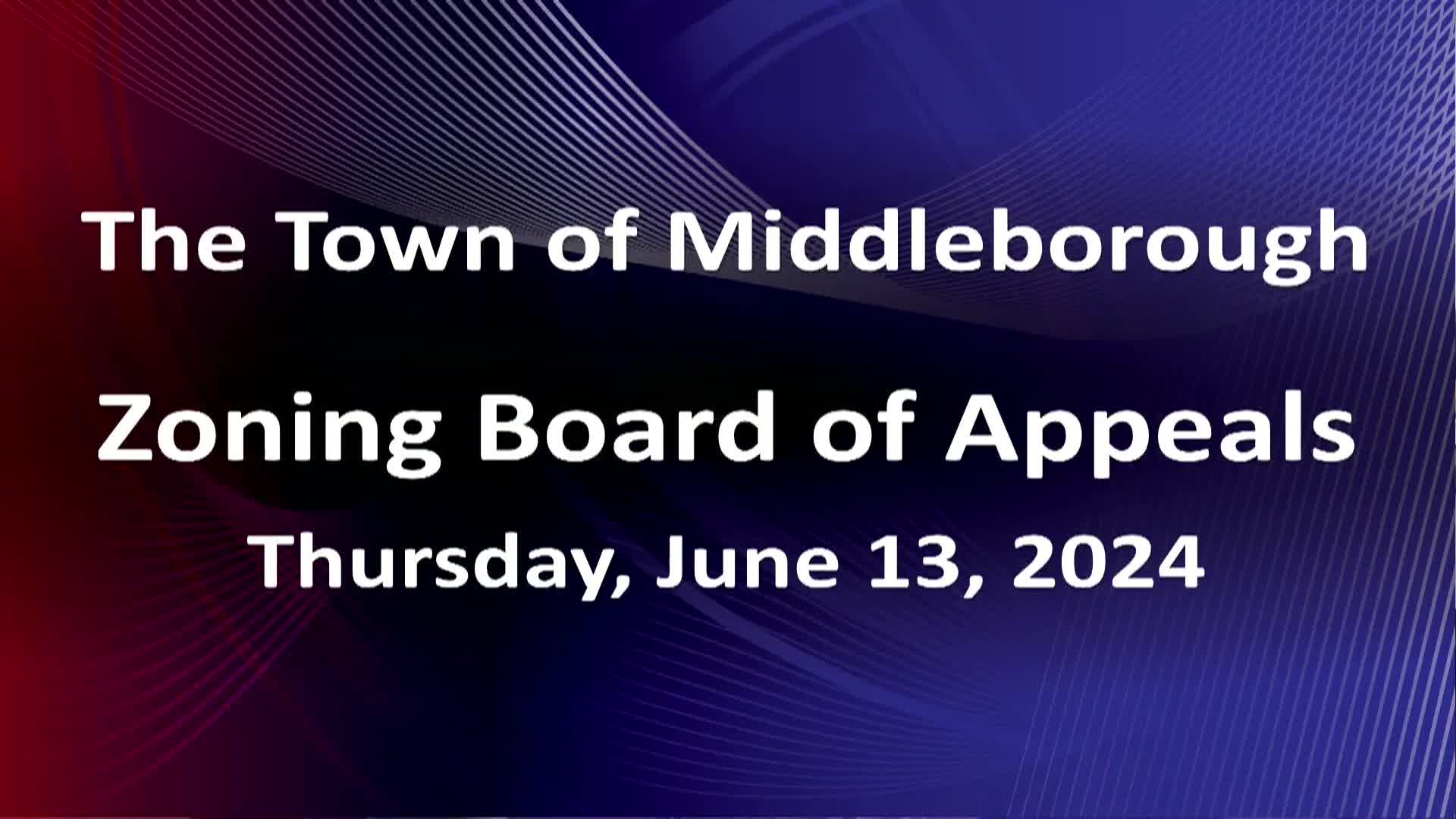 Navigate to Zoning Board of Appeals 6-13-24