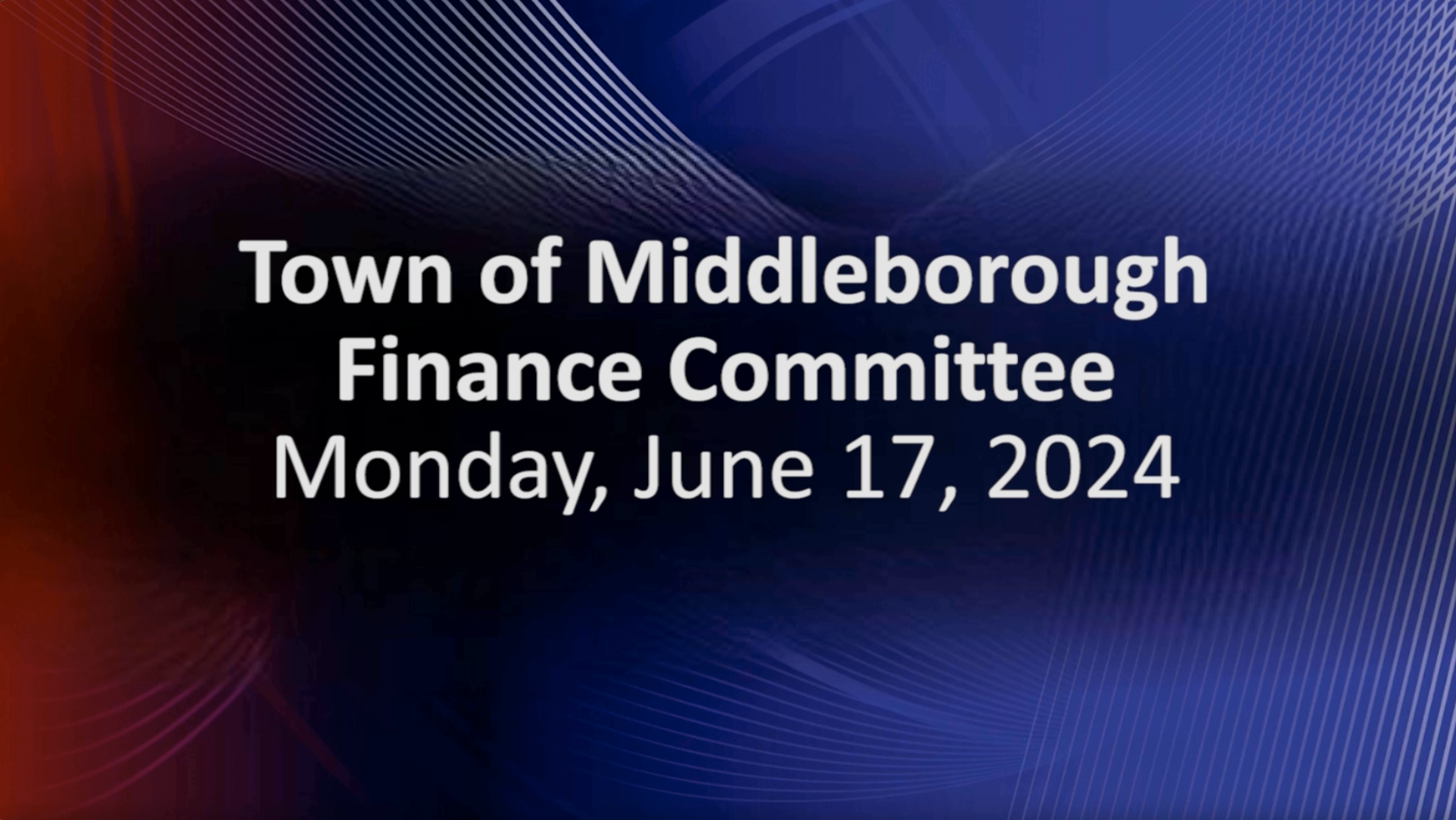 Navigate to Finance Committee 6-17-24