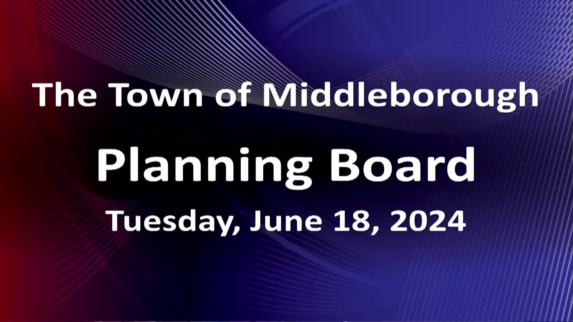 Navigate to Planning Board 6-18-24