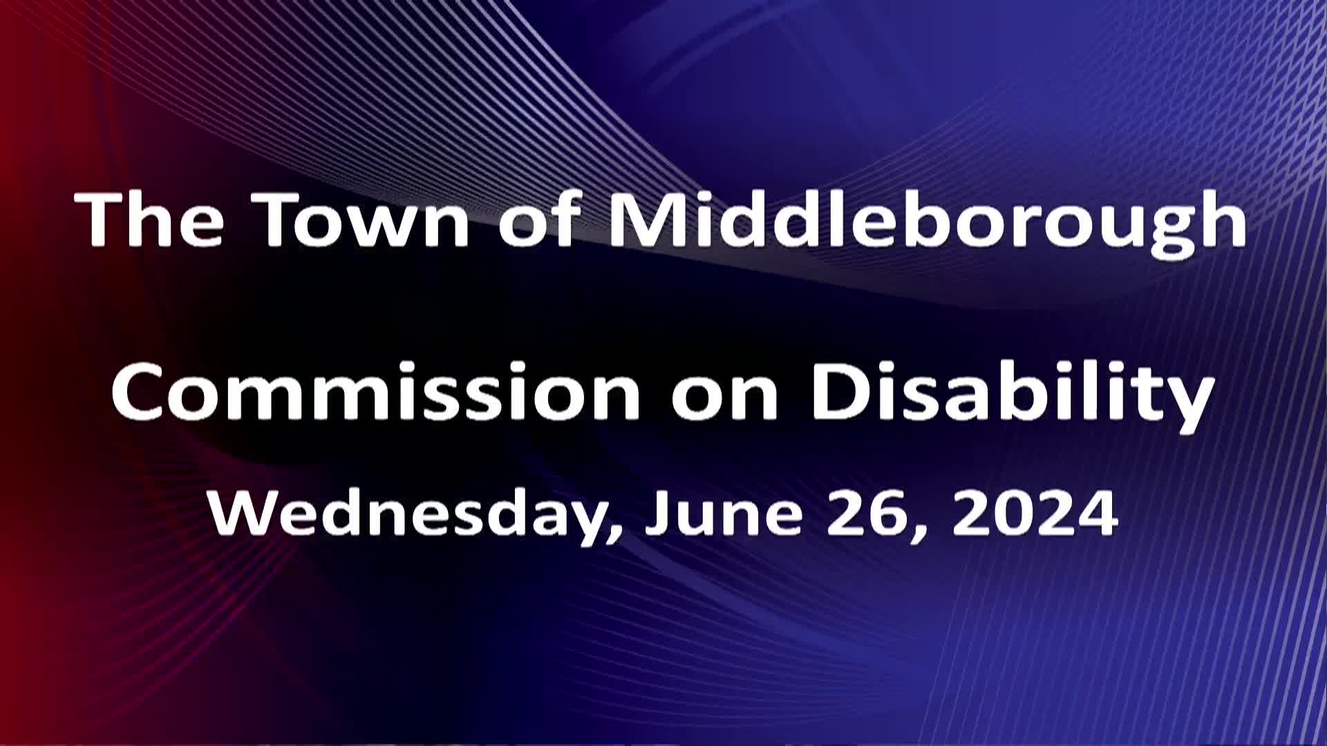 Navigate to Commission on Disability 6-26-24