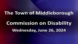 Navigate to Commission on Disability 6-26-24