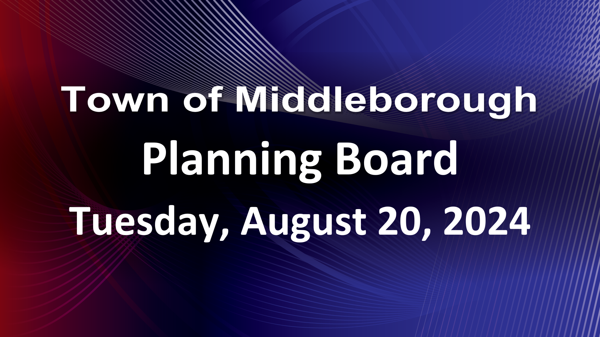 Navigate to Planning Board 8-20-24