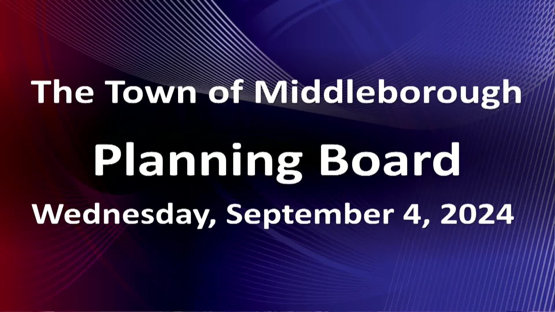 Navigate to Planning Board 9-4-24