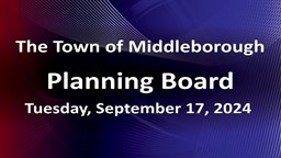 Navigate to Planning Board 9-17-24