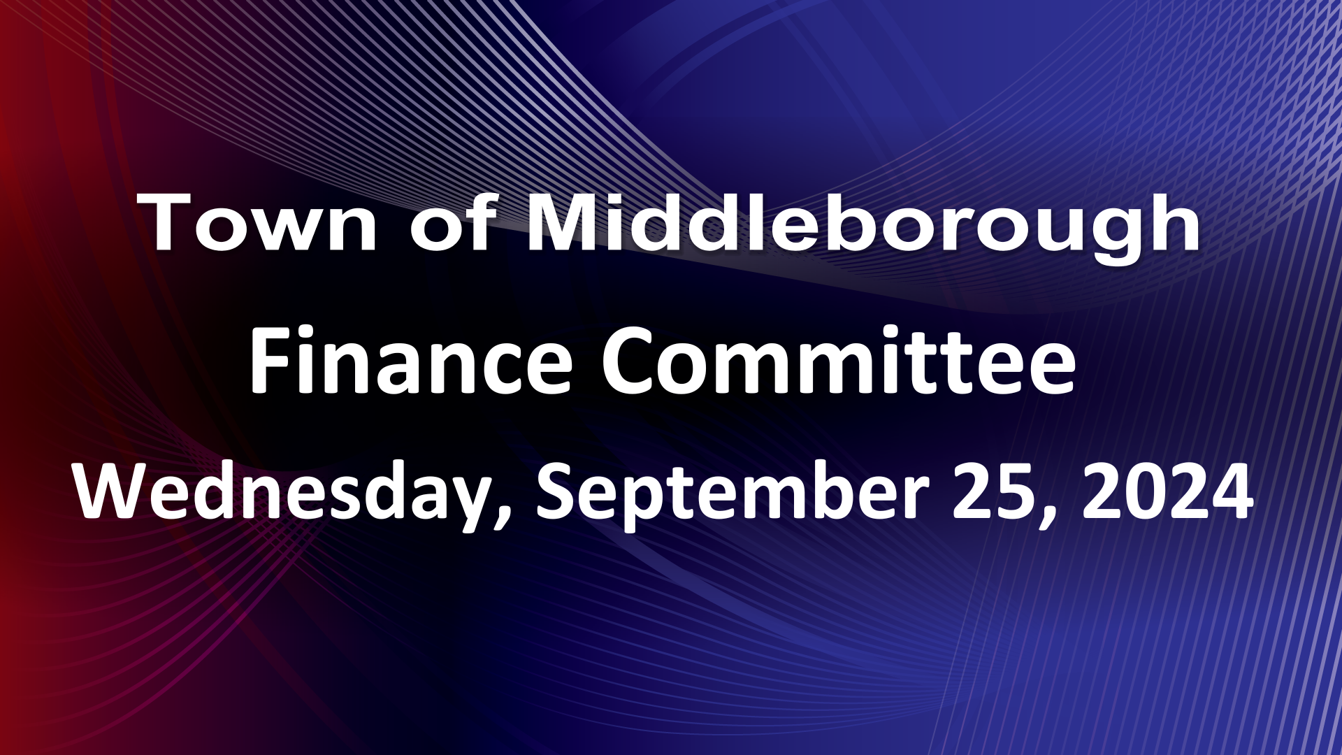 Navigate to Finance Committee 9-25-24