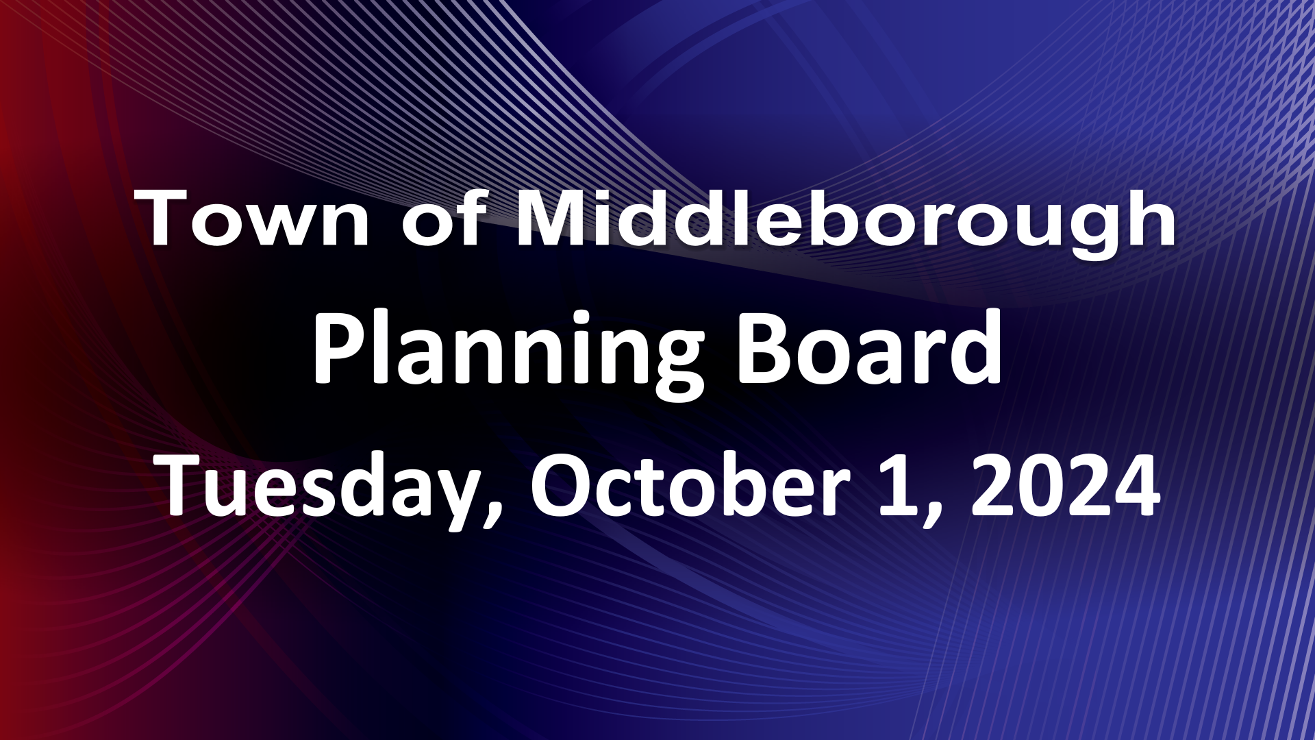 Navigate to Planning Board 10-1-24