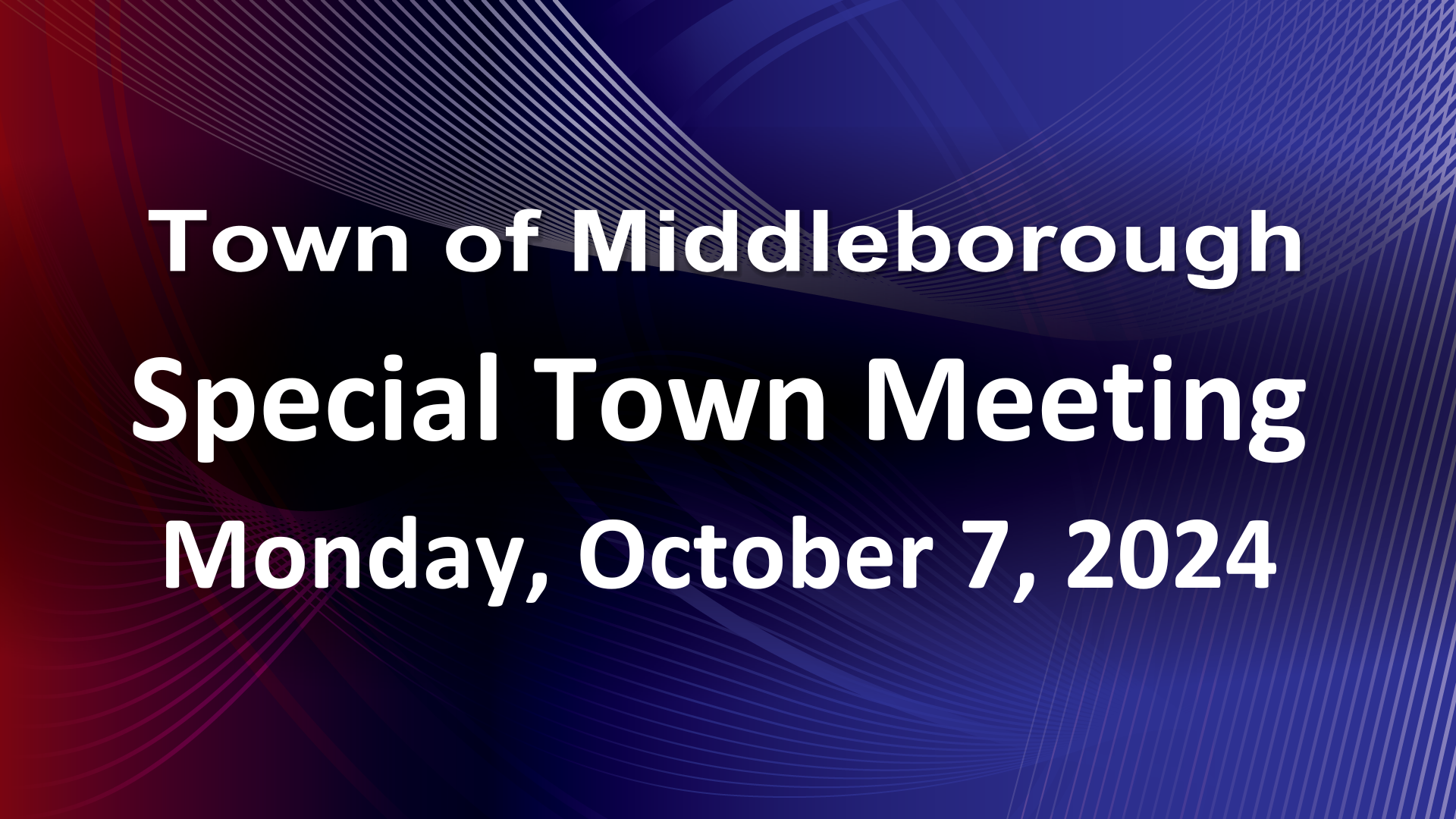 Navigate to Special Town Meeting 10-7-24