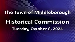 Navigate to Historical Commission 10-8-24