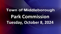Navigate to Park Commission 10-8-24