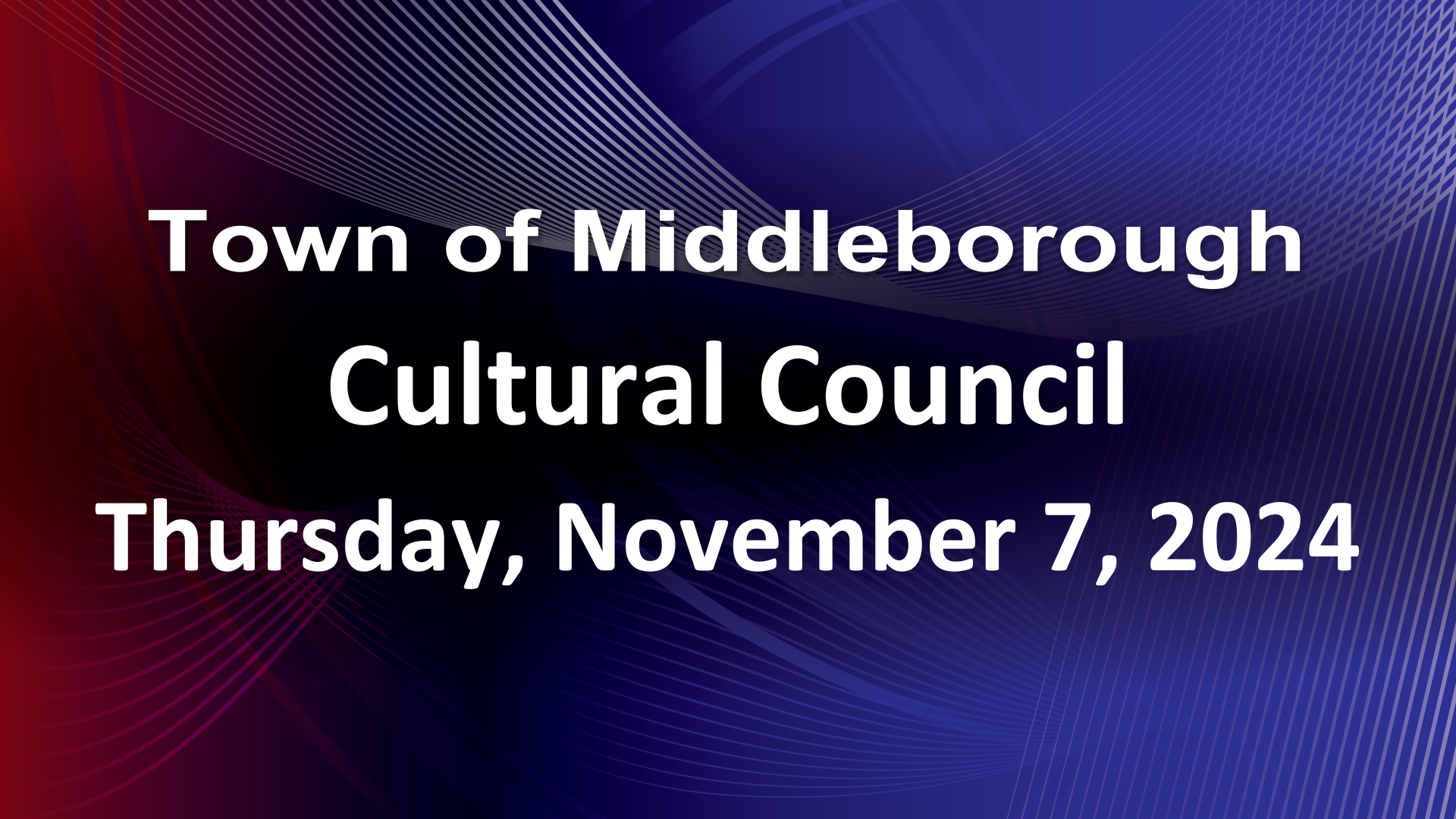 Navigate to Cultural Council 11-7-24
