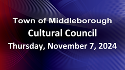 Navigate to Cultural Council 11-7-24