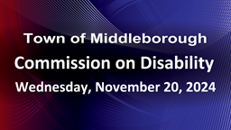 Navigate to Commission on Disability 11-20-24