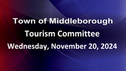 Navigate to Tourism Committee 11-20-24