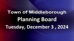 Navigate to Planning Board 12-3-24