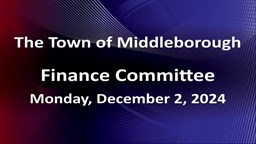 Navigate to Finance Committee 12-2-24