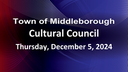 Navigate to Cultural Council 12-5-24