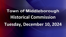 Navigate to Historical Commission 12-10-24