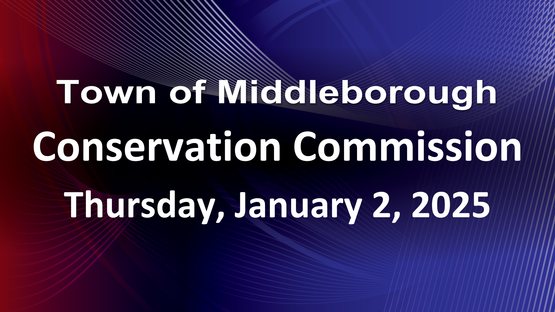 Navigate to Conservation Commission 1-2-25