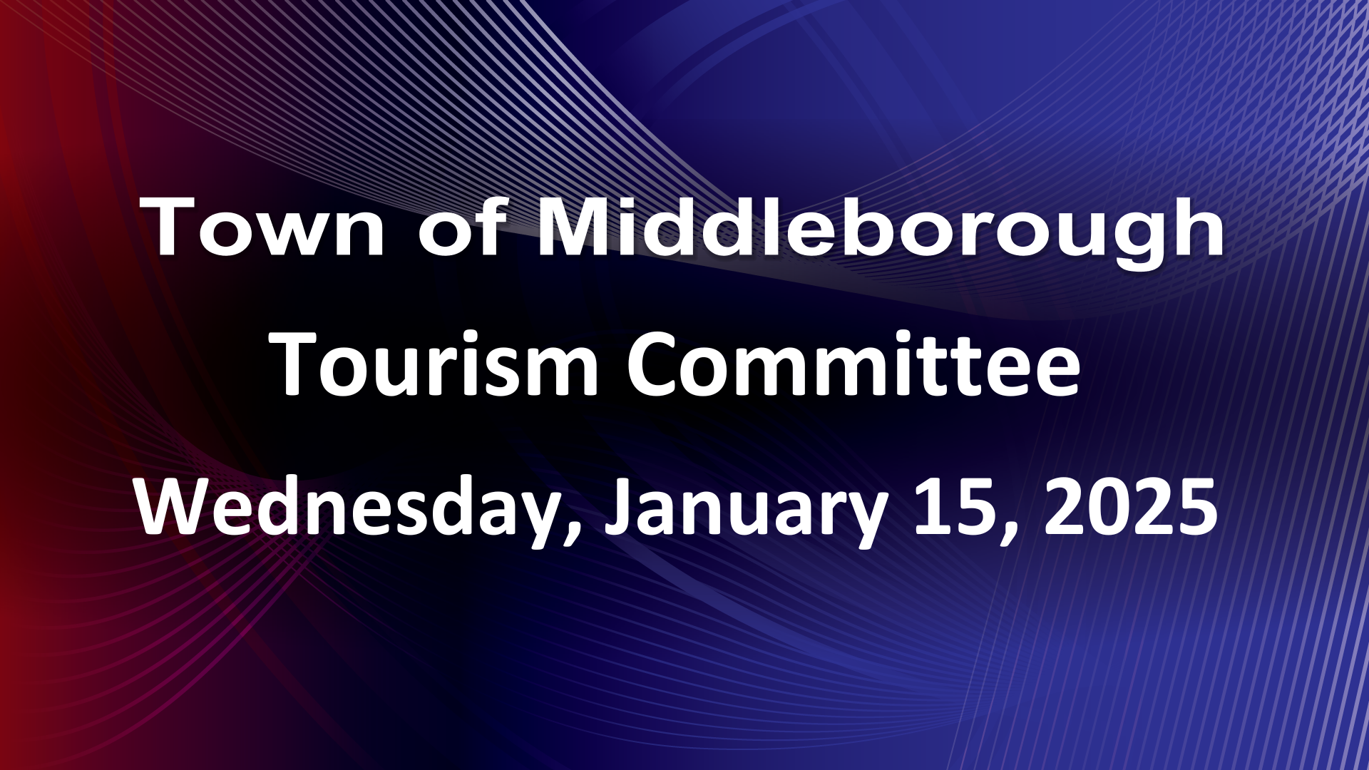 Navigate to Tourism Committee 1-15-25