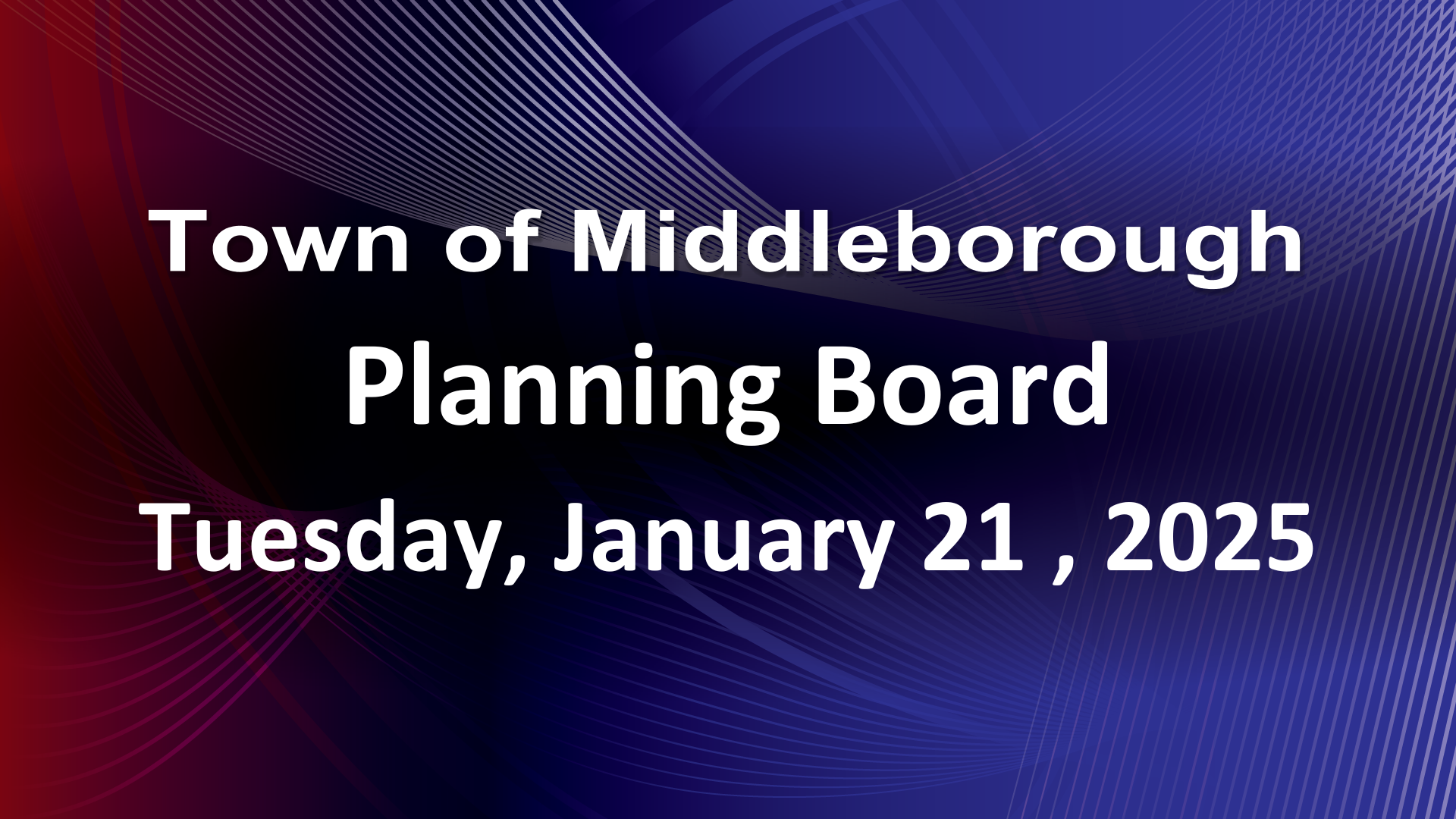 Navigate to Planning Board 1-21-25
