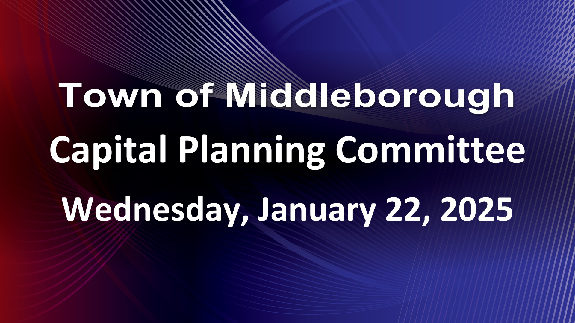 Navigate to Capital Planning Committee 1-22-25