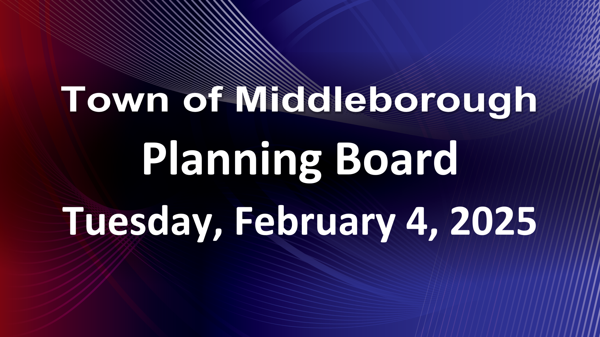 Navigate to Planning Board 2-4-25