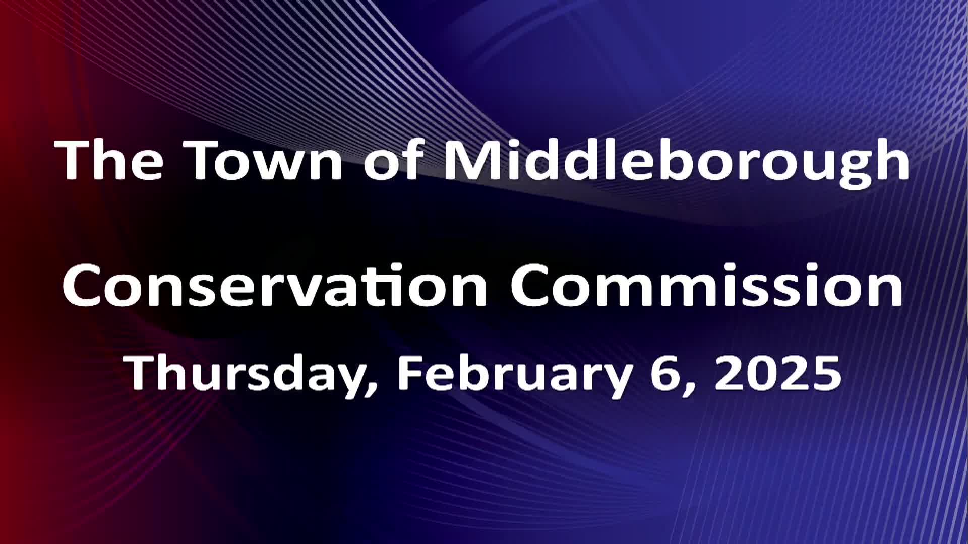 Navigate to Conservation Commission 2-6-25