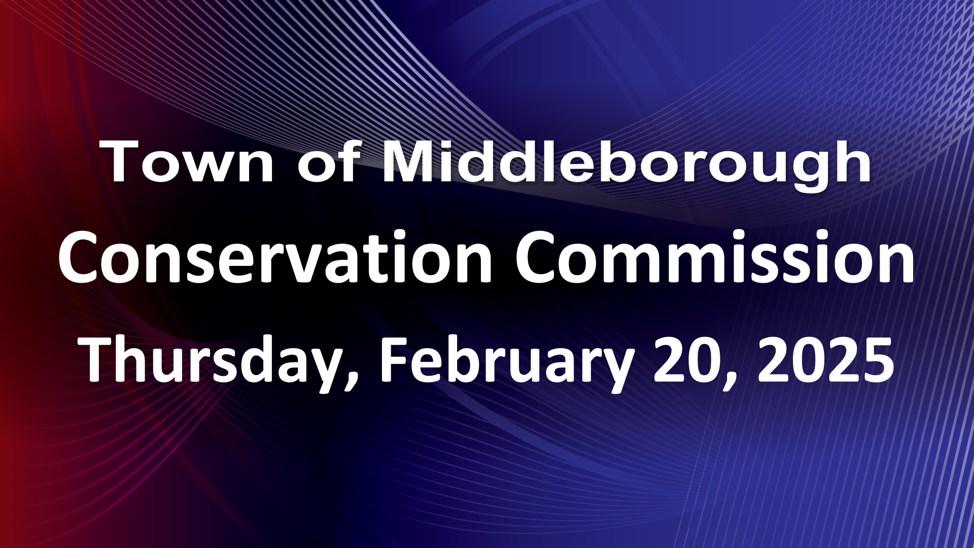 Navigate to Conservation Commission 2-20-25