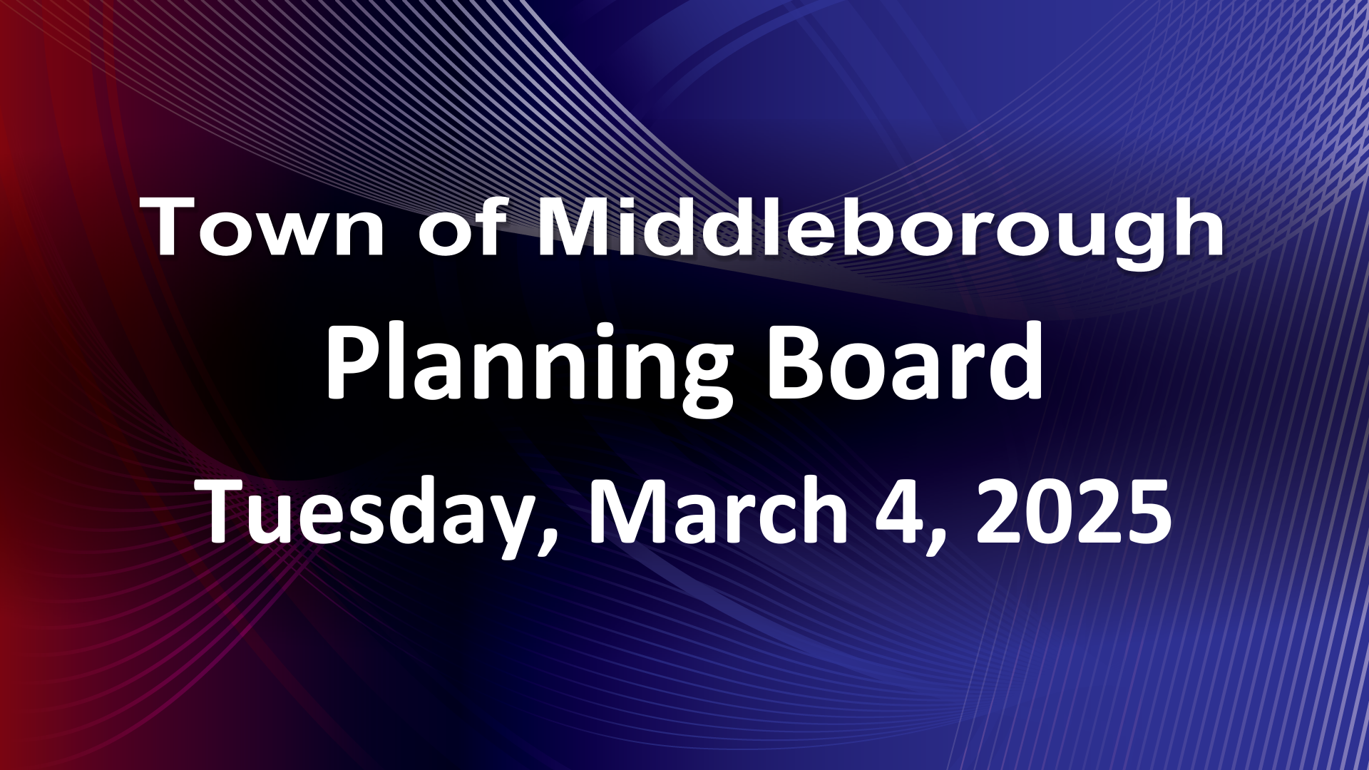Navigate to Planning Board 3-4-25