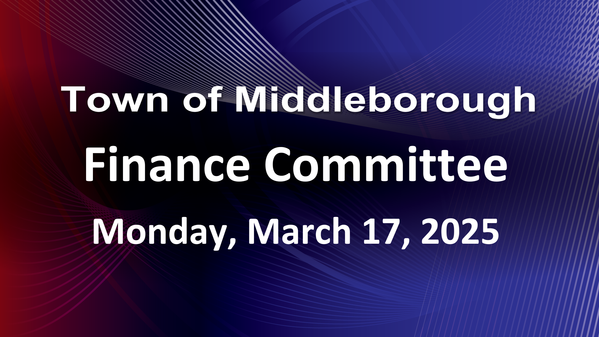 Navigate to Finance Committee 3-17-25