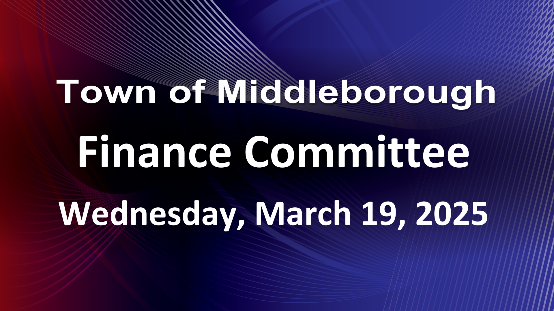 Navigate to Finance Committee 3-19-25