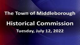 Navigate to Historical Commission 7-12-22