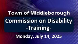 Navigate to Commission on Disability Training 7-14-25