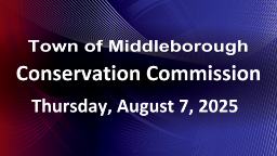 Navigate to Conservation Commission 8-7-25