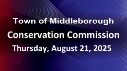 Navigate to Conservation Commission 8-21-25