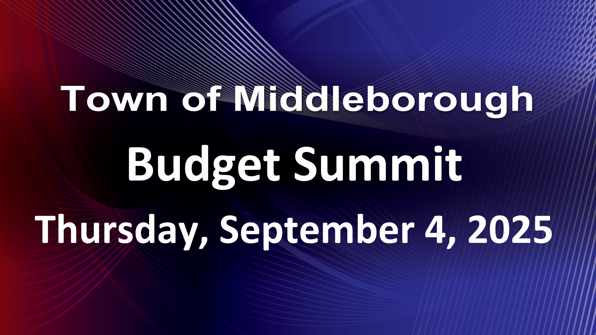 Navigate to Budget Summit 9-4-25