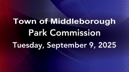 Navigate to Park Commission 9-9-25