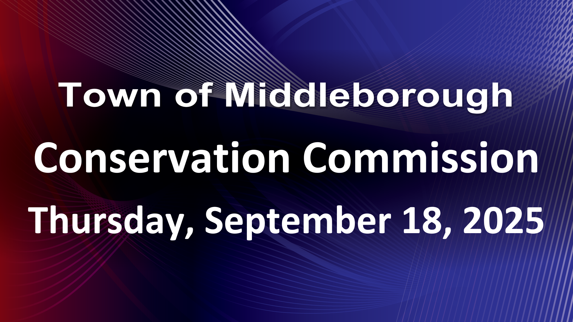 Conservation Commission 9-18-25